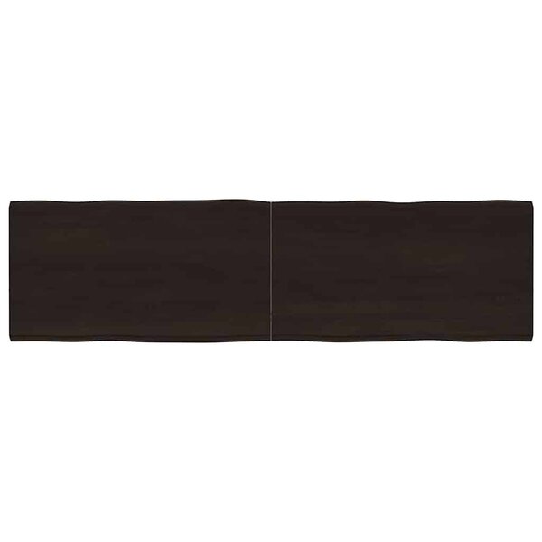 vidaXL Dessus de table bois massif traité bordure assortie