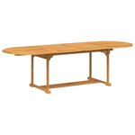 vidaXL Ensemble de salle à manger pour jardin 9 Pièces Marron