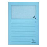 Paquet de 10 chemises à fenêtre SUPER 160g/m2 - 22x31cm Couleurs assorties x 10 EXACOMPTA