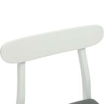 vidaXL Chaise de salle à manger 2 Pièces Blanc et Gris