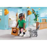 PLAYMOBIL 71742 - My Life Hôtel des animaux : soigneurs  chiens et chats