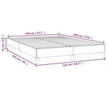 Vidaxl cadre de lit rose 140x190 cm velours