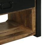 vidaXL Porte-Vêtements avec crochets et étagères 110x40x185 cm Bois de manguier massif