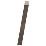 vidaXL Pieds de table à manger en U 2 pièces Acier naturel 80 x (72-73) cm Acier