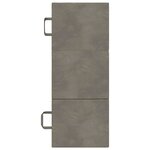 vidaXL Canapé-lit pliable 75 x 63 x 45 cm Gris clair