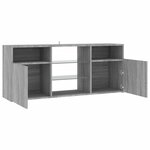 vidaXL Meuble TV avec lumières LED Sonoma gris 120x30x50 cm