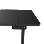 Bureau table poste de travail électrique à hauteur réglable 110 x 60 x 72 - 117 cm noir 03_0009074