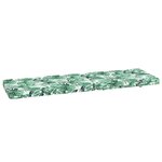 vidaXL Coussins de chaise longue lot de 2 motif de feuilles
