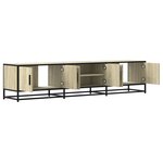 vidaXL Meuble TV chêne sonoma 180x35x41 cm bois d'ingénierie