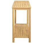 vidaXL Table console de jardin Acacia clair 110 x 40 x 75 cm