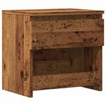 vidaXL Table de chevet vieux bois 40x30x39 cm bois d'ingénierie