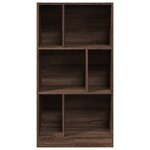 vidaXL Bibliothèque chêne marron 57x28 5x107 5 cm bois d'ingénierie