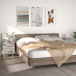 vidaXL Tables de chevet 2 Pièces Gris béton 40x35x47 5 cm