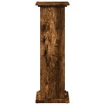vidaXL Piédestal avec rangement chêne fumé 31x30x90 cm bois ingénierie