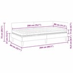 vidaXL Cadre de lit d'angle avec matelas 2 pc Gris clair 80 x 200 cm