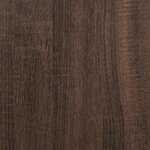 vidaXL Cadre de lit chêne marron 100x200 cm bois d'ingénierie
