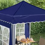 vidaXL Tente de fête pop-up 195 x 195 x 245 cm Bleu Tissu Oxford