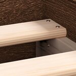 vidaXL Cadre de lit chêne marron 90x190 cm bois d'ingénierie