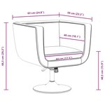 vidaXL Tabouret de bar Blanc Similicuir