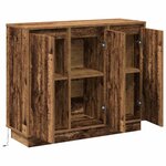 vidaXL Buffet LED Bois ancien 90 x 32 x 75 cm Bois d'ingénierie