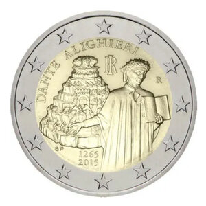2 euros commémorative Italie 2015 - Dante Alighieri.