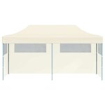 vidaXL Tente de fête 291 x 580 x 315 cm Crème Tissu Oxford