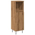vidaXL Armoire de salle de bain chêne artisanal 30x30x100 cm