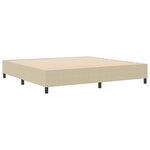 vidaXL Cadre de lit plateforme Vert gris 200 x 200 cm tissu