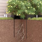 barrière racinaire vidaXL avec rails de connexion noir 0 7x15 m 1 5 mm HDPE