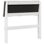 vidaXL Tête de lit capitonnée Gris clair 80 cm Pin massif