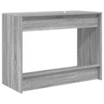 vidaXL Bureau de lit Sonoma gris Bois d'ingénierie 100 x 45 x 75 cm