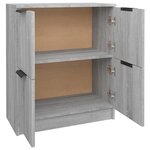 vidaXL Buffet Sonoma gris 60x30x70 cm Bois d'ingénierie