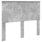 vidaXL Cadre de lit Béton 120 x 200 cm Bois de pin massif