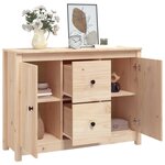 vidaXL Buffet 100x35x74 cm Bois massif de pin