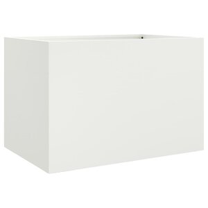 vidaXL Jardinière blanc 62x40x39 cm acier