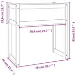 vidaXL Jardinière 78x40x81 cm Bois massif de pin