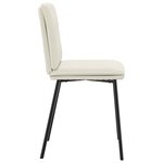 vidaXL Chaises à manger lot de 6 crème velours