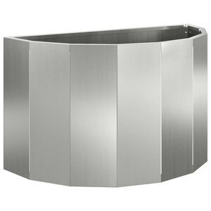 vidaXL Jardinière Argent 60 x 30 x 35 cm Acier galvanisé