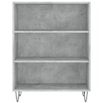 vidaXL Bibliothèque gris béton 69 5x32 5x90 cm bois d'ingénierie