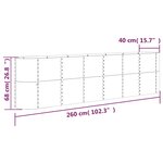 vidaXL Lit surélevé de jardin Acier enduit de poudre marron