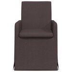 vidaXL Chaises de salle à manger 2 Pièces Marron foncé 57 x 67 x 95 cm