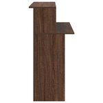 vidaXL Bureau de réception chêne brun 100x50x103 5cm bois d'ingénierie