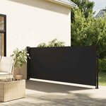 vidaXL Auvent latéral rétractable noir 120x500 cm