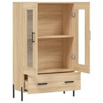 vidaXL Buffet haut chêne sonoma 69 5x31x115 cm bois d'ingénierie