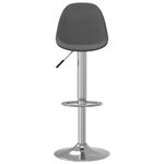 vidaXL Tabourets de bar lot de 2 gris foncé tissu