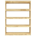Vidaxl bibliothèque/séparateur de pièce 100x30x135 5 cm pin massif