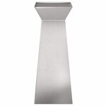 vidaXL Porte-plante sur pilier de jardin avec un bol de 40x40x100 cm en inox.