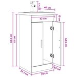 vidaXL Meuble de salle de bain avec évier Chêne artisanal