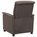 Vidaxl fauteuil inclinable électrique taupe tissu