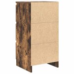 vidaXL Buffet chêne fumé 37 5x35x76 cm bois d'ingénierie